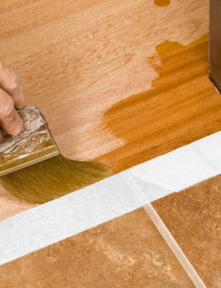 applying floor finish