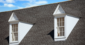 photo of a roof with asphalt shingles
