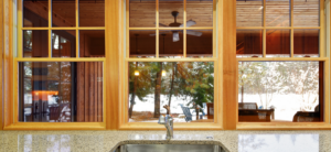 nice windows in kitchen